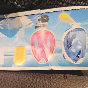 Free Breath Black Snorkel Mask L-XL